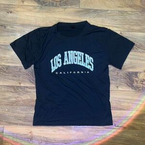 Men's Black and White "Los Angeles" T-shirt